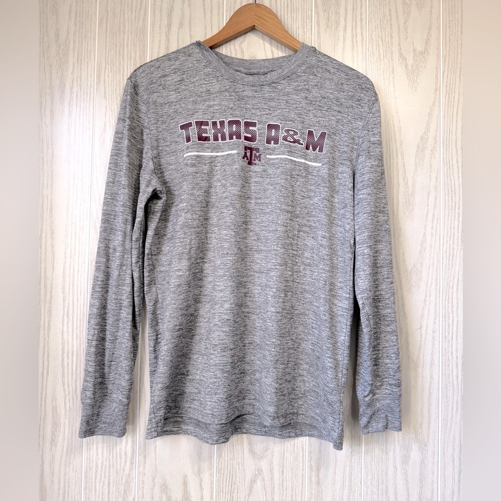 Texas A & M Collegiate Long Sleeve Athletic Shirt - Size L, EUC